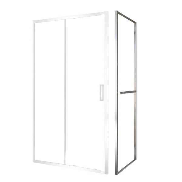 Перегородка для душа BLACK&WHITE Easy clean 100х195