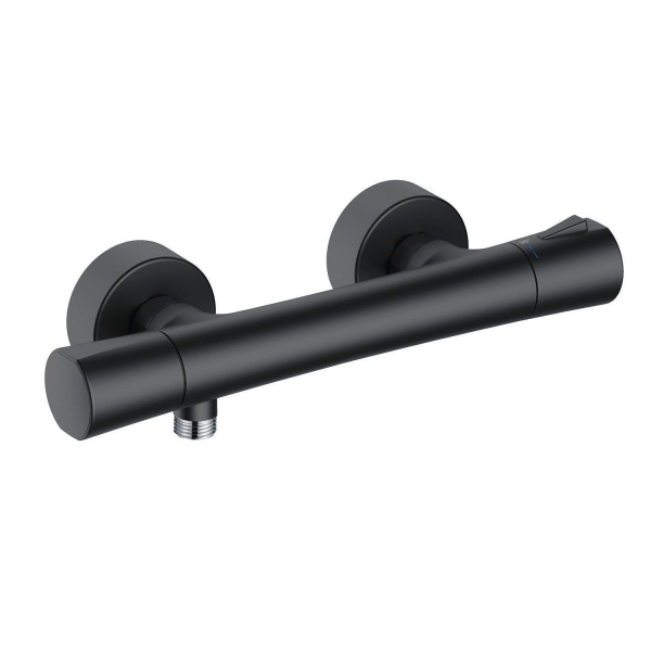 Смеситель для душа KLUDI Zenta с термостатом 351003938 черный матовый