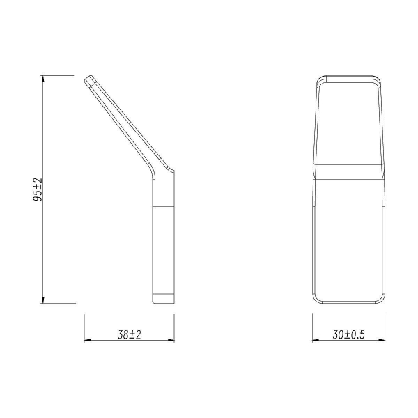 Крючок LEMARK Smooth Line 9716003 графит матовый