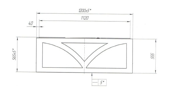 Панель фронтальная для ванн MARKA ONE Tiber/Classic 120x57