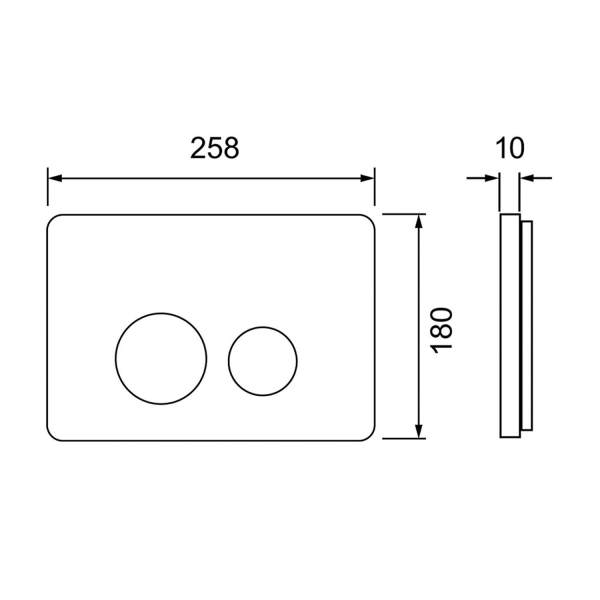Кнопка смыва TECE TECESpring Sl S240502 нержавеющая сталь