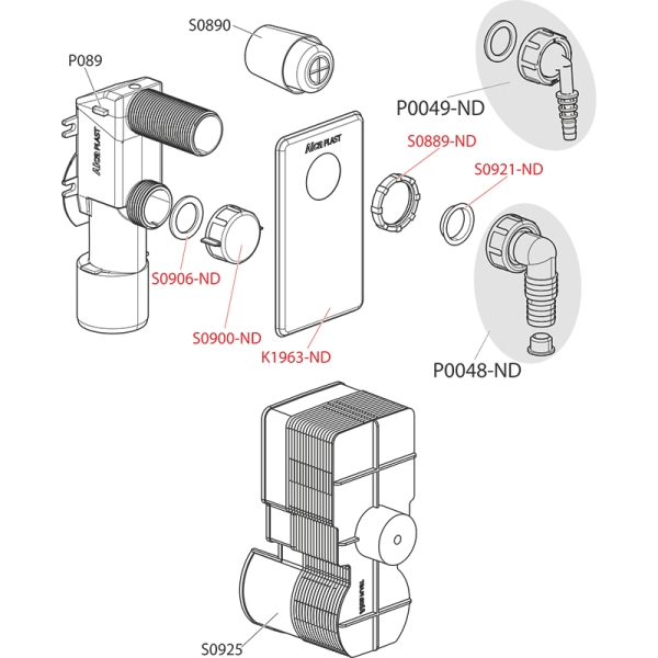 Сифон для стиральной машины ALCAPLAST APS3
