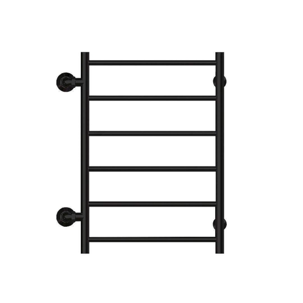 Полотенцесушитель DEROH Treppe 5П, бок. подключ.30/60 левое, м/о 50, черный мат.