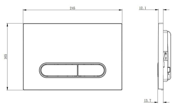 Кнопка смыва BOHEME 667-G Gold