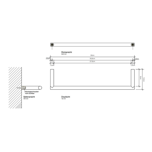 Полотенцедержатель DECOR WALTHER Mikado HTE30 520720 золото