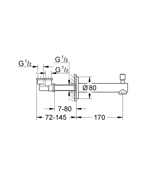 Излив для ванны GROHE Concetto 13281001