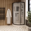 Душевая кабина CERUTTISPA Viva 100x100x215, профиль черный