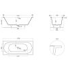 Ванна SALINI Ornella Axis S-Sense 170x75