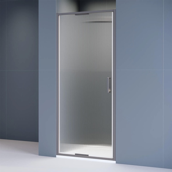 Дверь в нишу RGW Stilvoll SV-05Gr 100x195 стекло ребристое