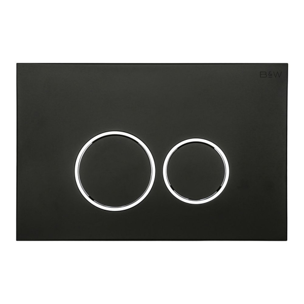 Кнопка смыва BLACK&WHITE Universe WPI-09512 Matt Black