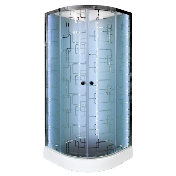 Душевая кабина AVACAN ЕМ1510 без крыши LED G 100x100x208