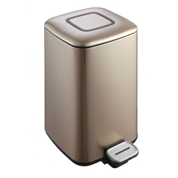 Ведро для мусора WELT WASSER MILA CG 12L шампань золото