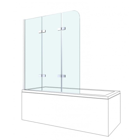 Шторка для ванны BERGES City 2.0 90x140