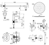 Душевой комплект PLUMBERIA Ixo KITZXOT18CR53