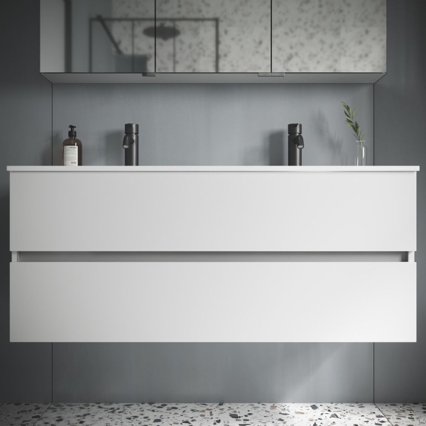 Тумба под раковину SANCOS Urban 120 с двумя раковинами