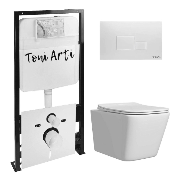 Комплект TONI ARTI TA-01 + Noche с сиденьем с микролифтом, с клавишей Tocco TA-0062