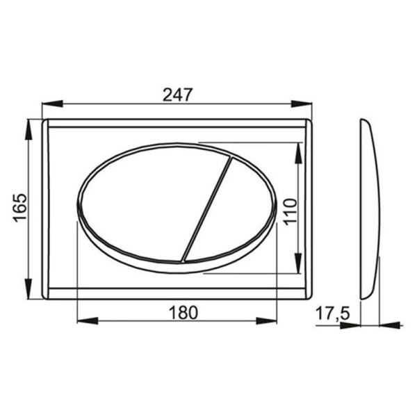 Кнопка смыва ALCAPLAST M70