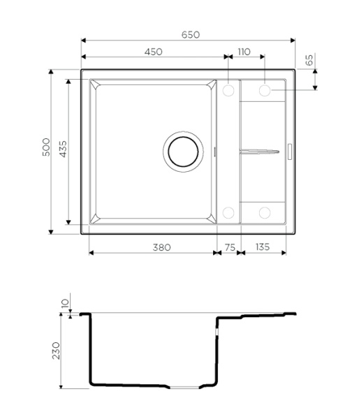 Мойка кухонная OMOIKIRI Sumi 65 шампань