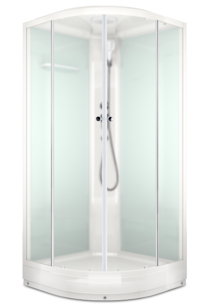 Душевая кабина DOMANI SPA Delight 88 80х80х218 стенки белые, стекло сатин