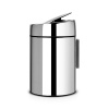 Ведро для мусора BRABANTIA Slide Bin 5 л, сталь полированная