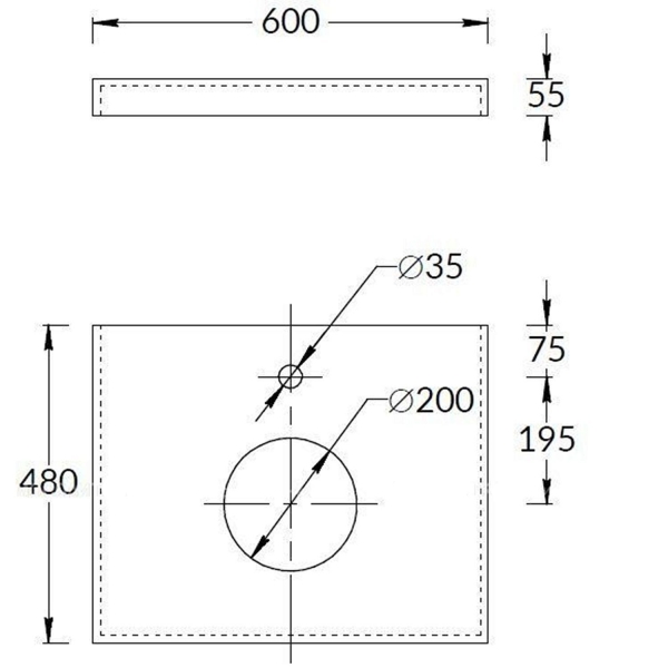 Столешница KERAMA MARAZZI Canaletto 60 бежевый матовый