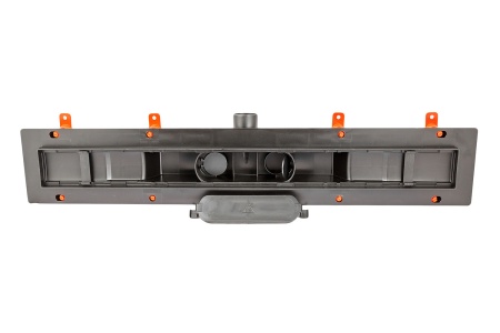 Дренажный канал MCH Klasik/Floor CH 950 KC с решеткой и бок. сливом, D40 черный