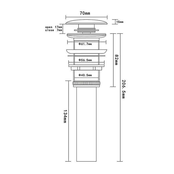 Донный клапан AQUAME AQM7001-0
