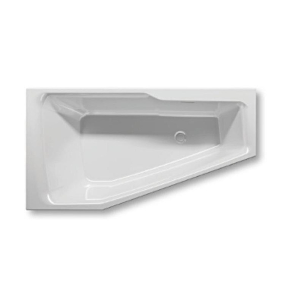 Акриловая ванна RIHO Rething Space 160x75 R заполнение через перелив