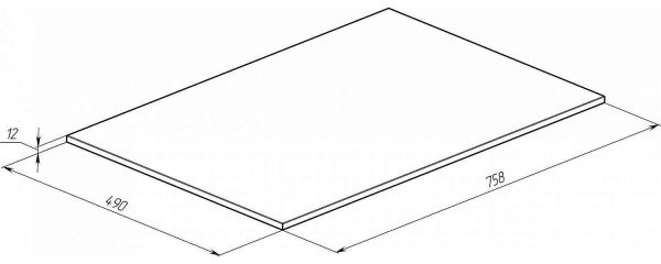 Столешница под раковину RADOSTONE Celesta 76