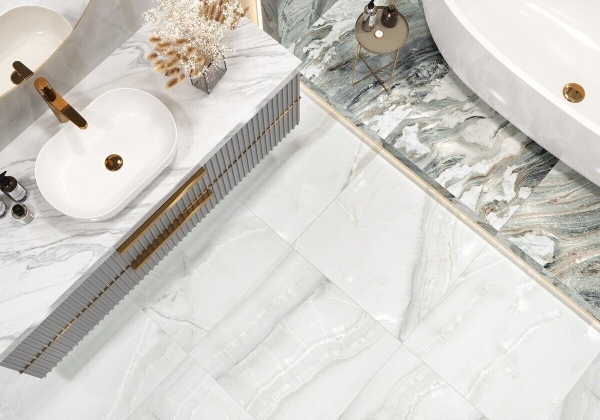 Snow Onyx LCM керамогранит светло-серый глянцевый 60х60см