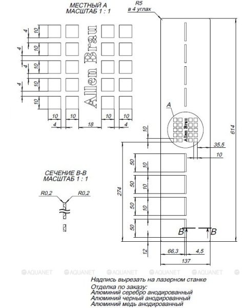 Накладка на сифон для поддона ALLEN BRAU Infinity 8.210N5-BA серебро шлифованное