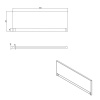 Панель фронтальная для ванн CERSANIT Universal Type 160x58