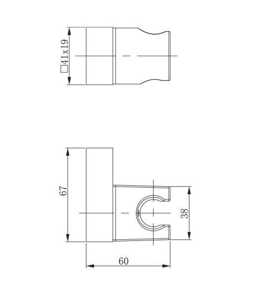 Держатель для душа RAIBER Graceful RPG-40 золото матовое