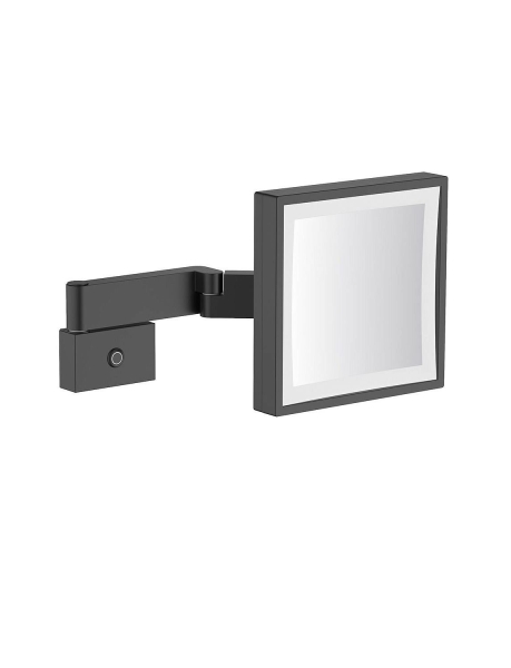 Зеркало косметическое TIMO Selene 14076/03 Black matte с подсветкой